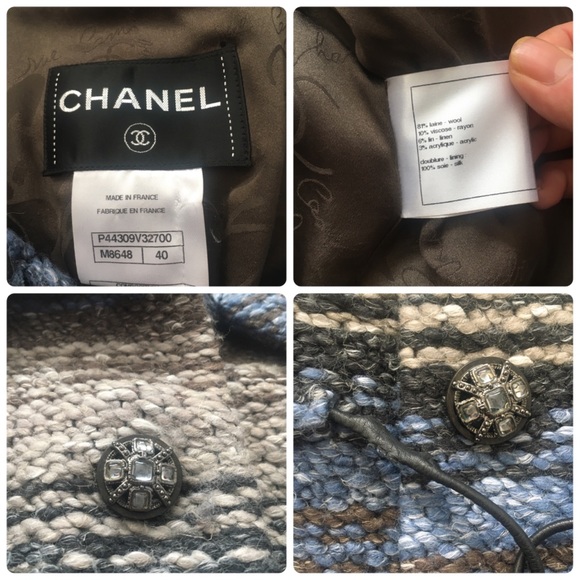 Chanel 2011 wool coat Gripoix buttons 40 M
